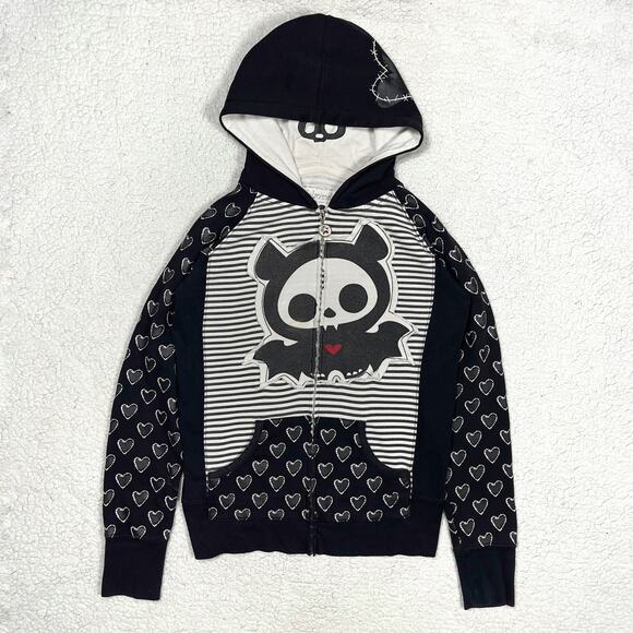 Vintage Skelanimals Diego Bat Full Zip Hoodie Small Scene Mall Goth Emo HotTopic - Picture 2 of 16